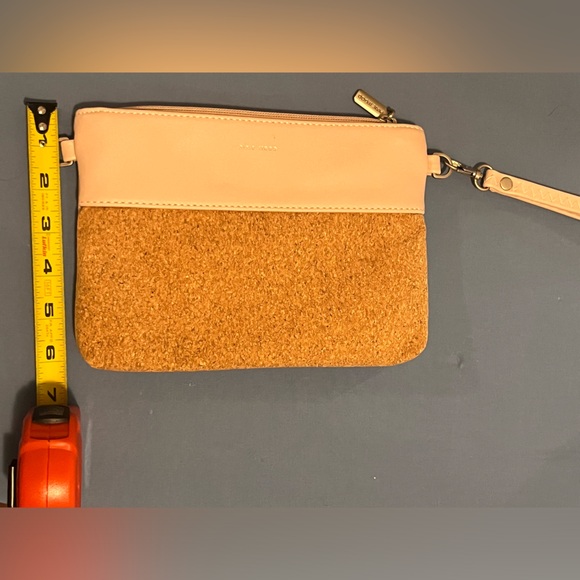 Pixie Mood Baby Pink and Cork Wristlet Purse with Removable Shoulder Strap - Picture 9 of 9